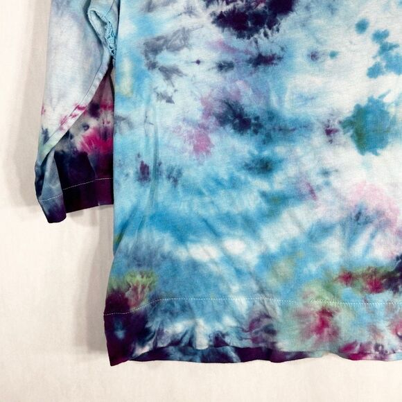 Crown Ivy Small Top Garden Glow Tie Dye Handmade Blue‎ Purple Pink Lace 1521 - Picture 9 of 12